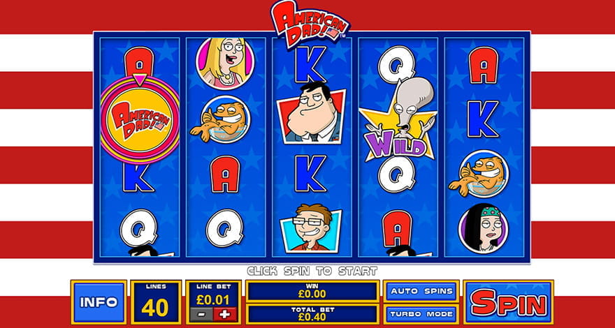 Spin the Reels on American Dad Cartoon Slot Machine